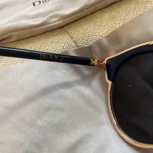 Dior So Real glasses navy gold and rose gold PERFECT CONDITION Dior | Accessories | Dior So Real Glasses Navy Gold And Rose  main image 3